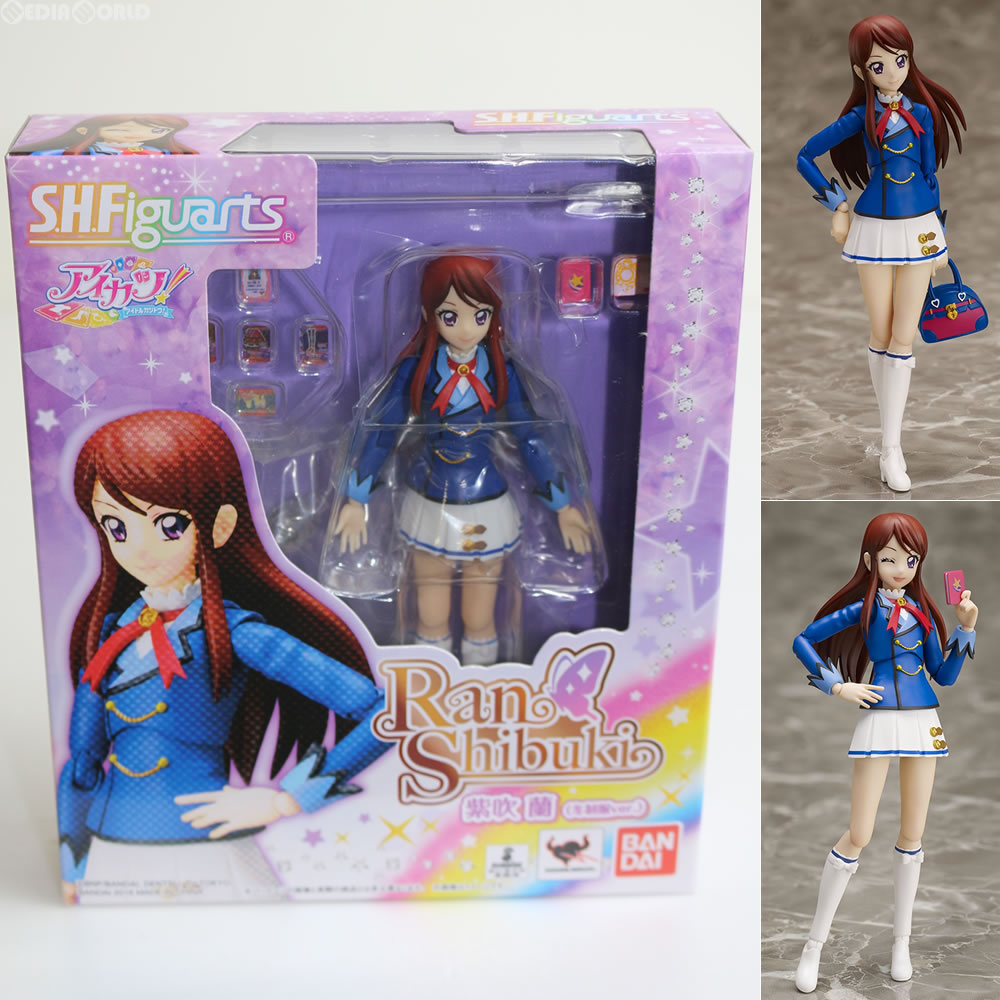 【新品即納】[FIG] 初回特典付(アイカツ!カード「オーロラキスバレエシューズ」「オーロラキスリボン」) S.H.Figuarts(フィギュアーツ) 紫吹蘭(冬制服ver.) アイカツ! 完成品 フィギュア バンダイ(20160729)