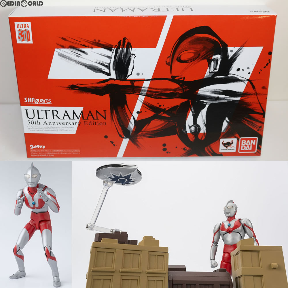 【新品即納】[FIG] S.H.Figuarts(フィギュアーツ) ウルトラマン 50th Anniversary Edition 完成品 フィギュア バンダイ(20160723)