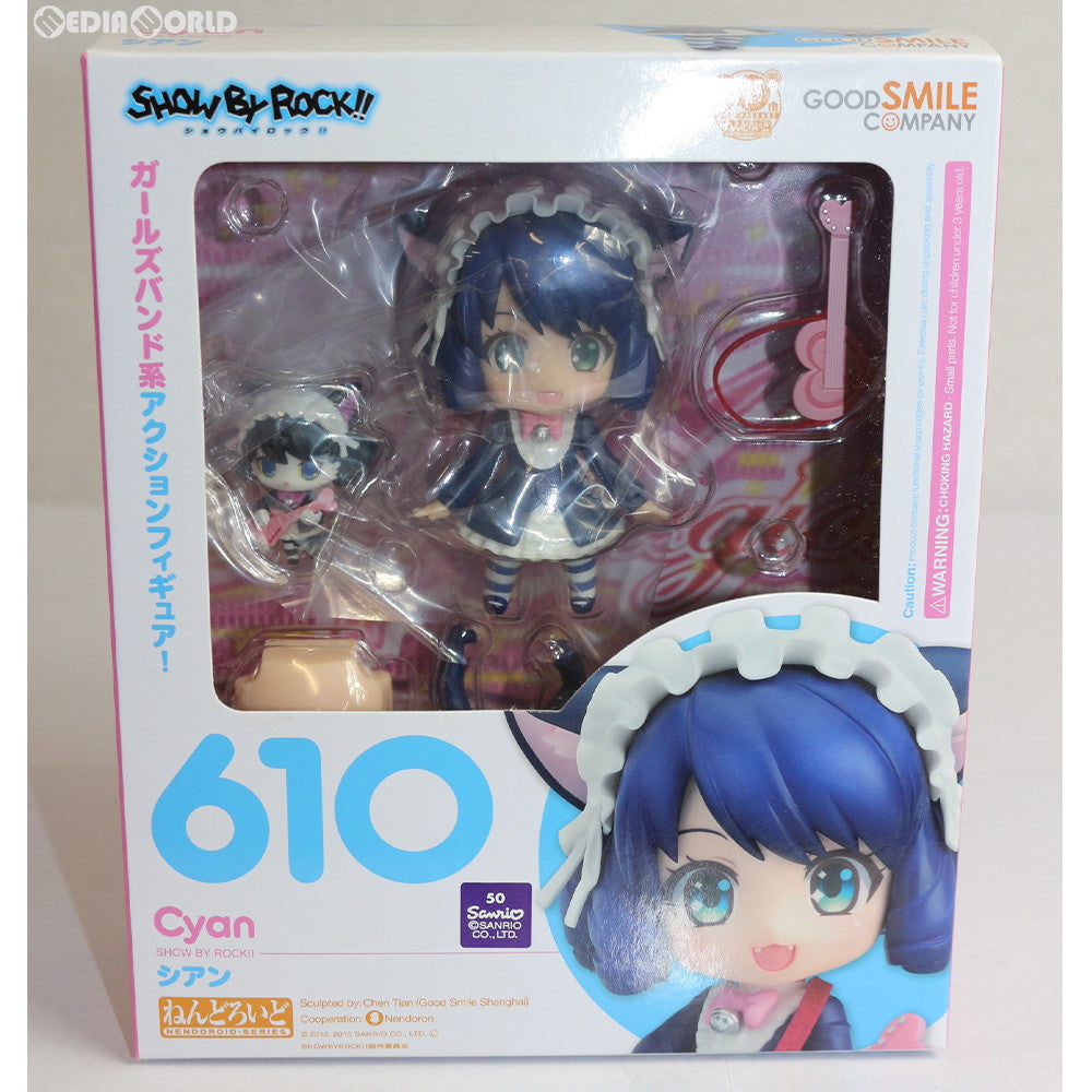 【中古即納】[FIG]ねんどろいど 610 シアン SHOW BY ROCK!!(ショウ・バイ・ロック) 完成品 可動フィギュア グッドスマイルカンパニー(20160825)