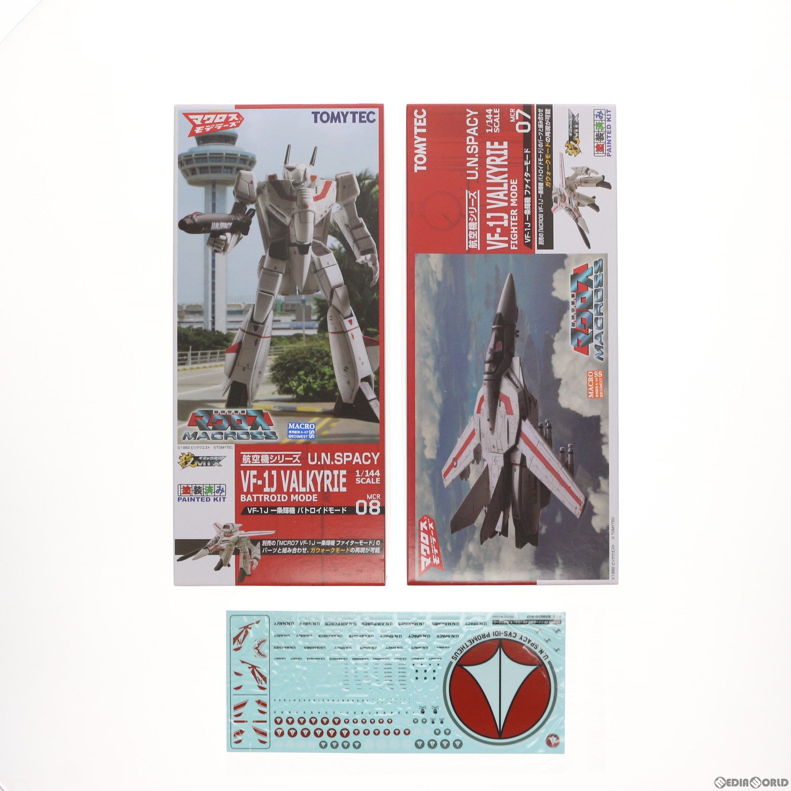 【中古即納】[PTM] マクロスモデラーズ×技MIX(ギミックス) 1/144 技MCR09 VF-1J 2モードセット 超時空要塞マクロス プラモデル(279242) TOMYTEC(トミーテック) (20160730)
