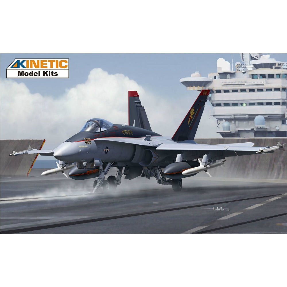 【新品即納】[PTM] 1/48 F/A-18C ホーネット アメリカ海軍/スイス空軍/フィンランド空軍/トップガン プラモデル(K48031) キネティック(20160421)