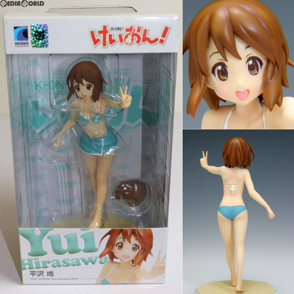 【中古即納】[FIG] BEACH QUEENS(ビーチクイーンズ) 平沢 唯(ひらさわゆい) けいおん! 1/10 完成品 フィギュア WAVE(ウェーブ) (20091231)