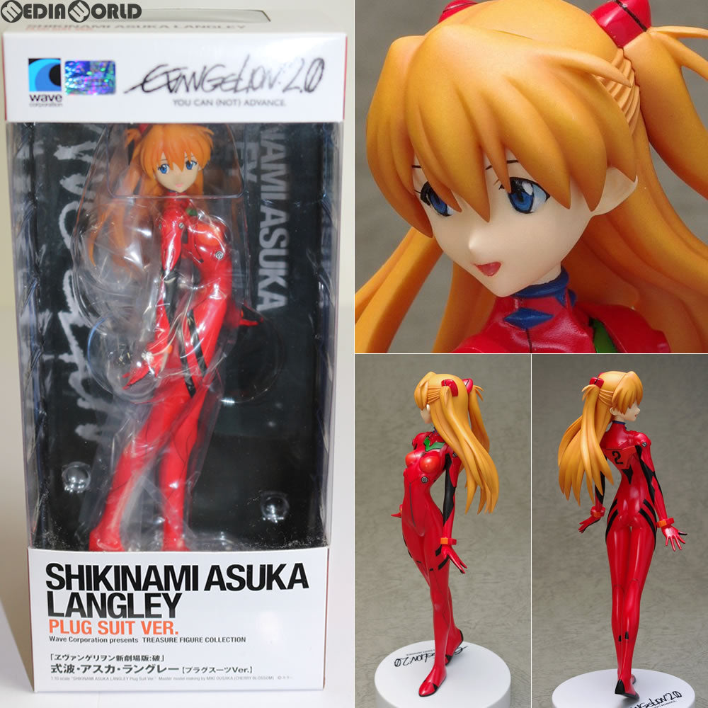 【中古即納】[FIG] トレジャーフィギュアコレクション 式波・アスカ・ラングレー プラグスーツVer. ヱヴァンゲリヲン新劇場版:破 1/10 完成品 フィギュア WAVE(ウェーブ) (20110430)