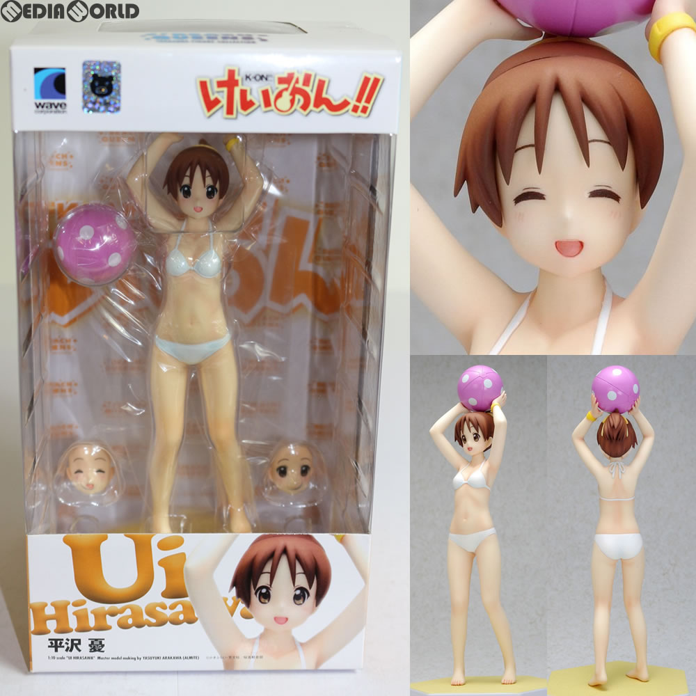 【中古即納】[FIG] BEACH QUEENS(ビーチクイーンズ) 平沢 憂(ひらさわうい) けいおん!! 1/10 完成品 フィギュア WAVE(ウェーブ) (20110531)