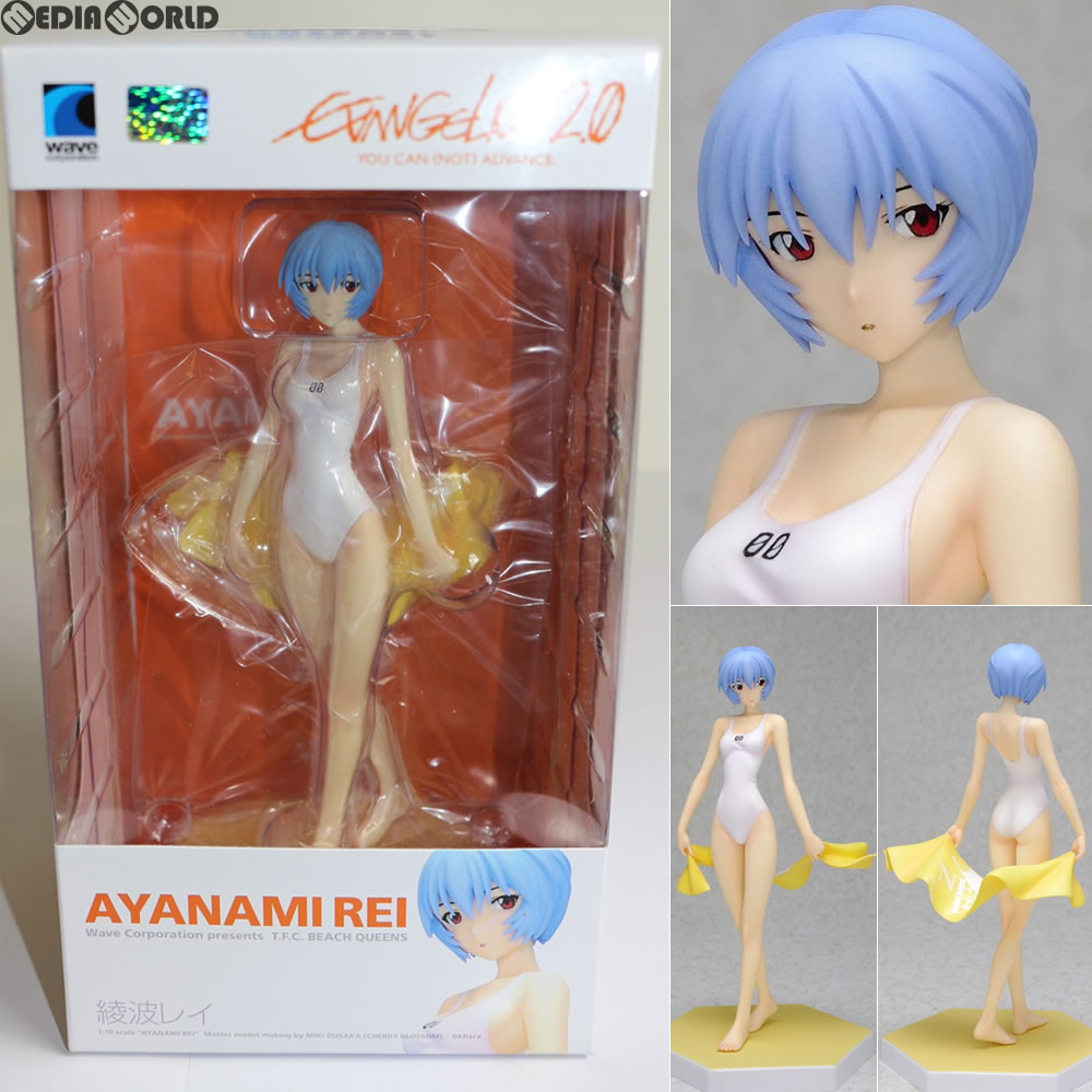 【中古即納】[FIG] BEACH QUEENS(ビーチクイーンズ) 綾波 レイ(あやなみれい) 新世紀エヴァンゲリオン 1/10 完成品 フィギュア WAVE(ウェーブ) (20110930)