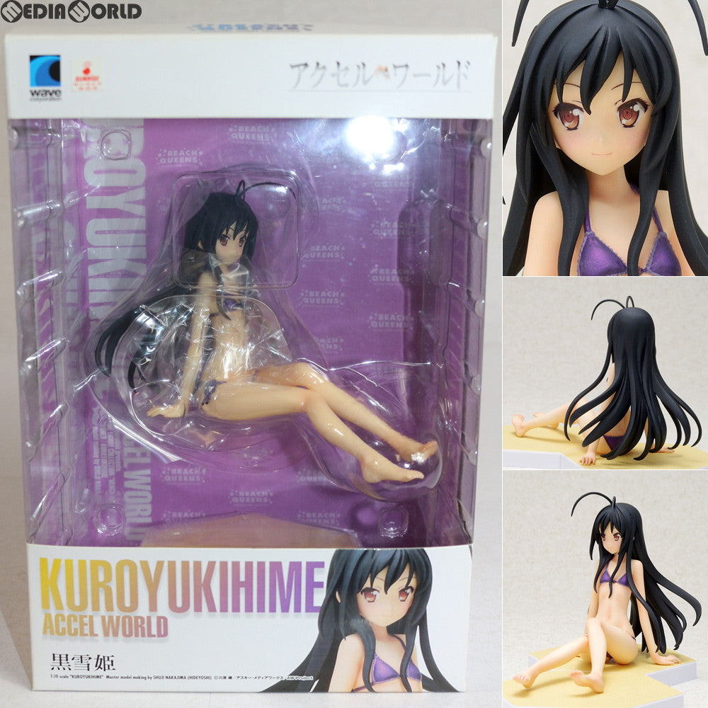 【中古即納】[FIG] BEACH QUEENS(ビーチクイーンズ) 黒雪姫(くろゆきひめ) アクセル・ワールド 1/10 完成品 フィギュア ウェーブ(WAVE) (20130124)