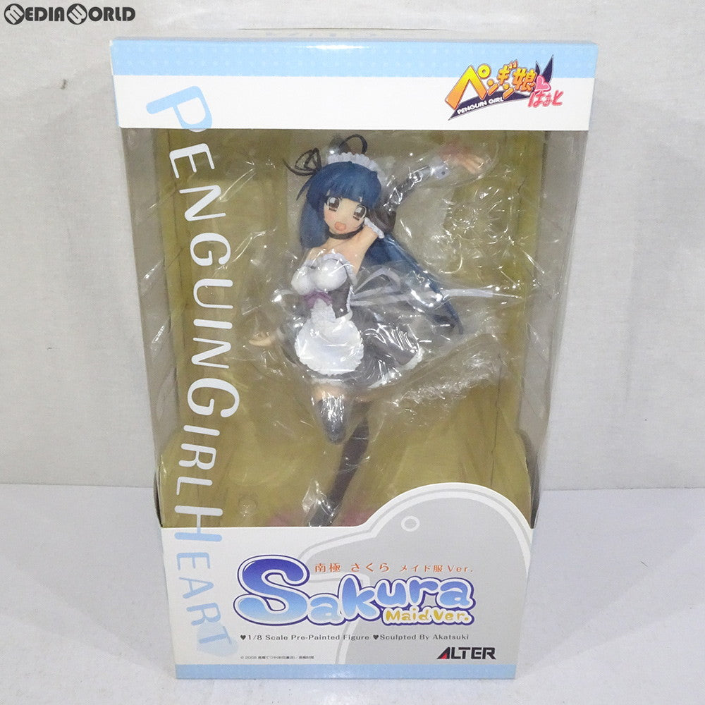 【中古即納】[FIG]南極さくら(なんきょくさくら) メイド服Ver. ペンギン娘はぁと 1/8 完成品 フィギュア アルター(20090430)