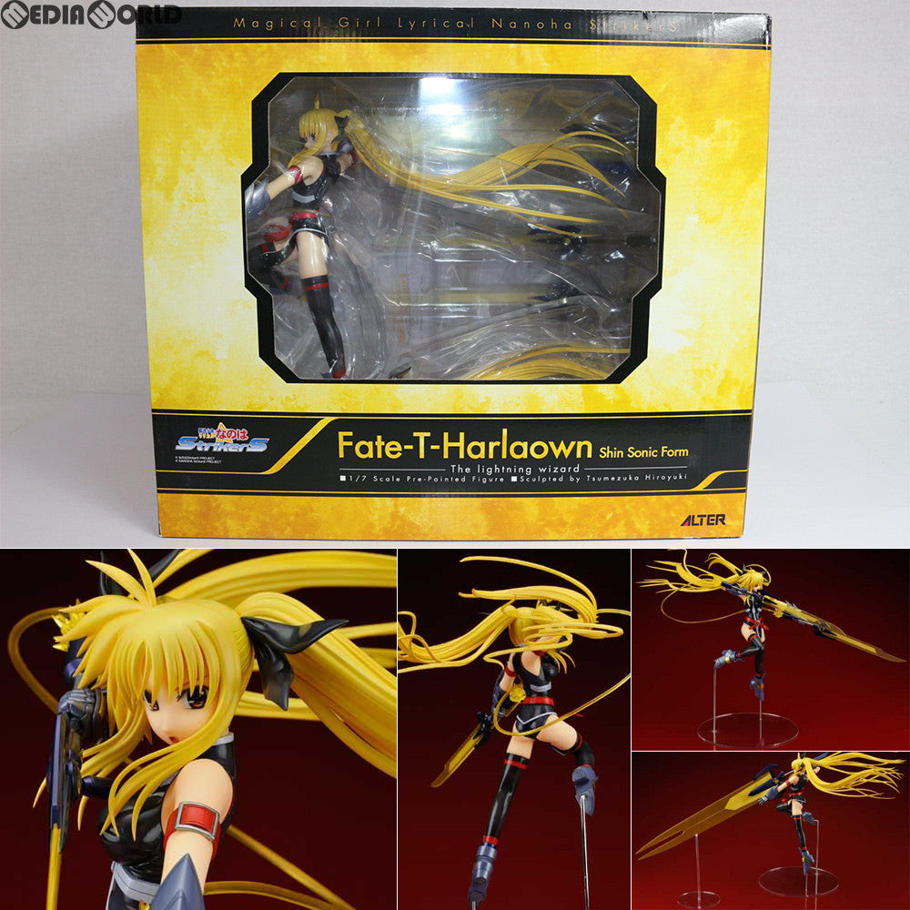 【中古即納】[FIG]フェイト・T・ハラオウン(Fate T Harlaown) 真・ソニックフォーム 魔法少女リリカルなのはStrikerS 1/7 完成品 フィギュア アルター(20091130)