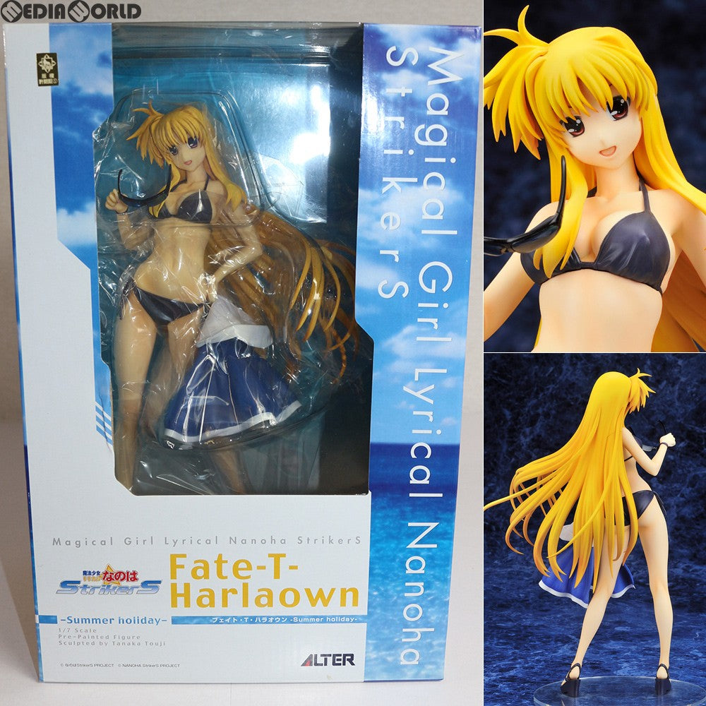 【中古即納】[FIG]フェイト・T・ハラオウン -Summer holiday- 魔法少女リリカルなのはStrikerS(ストライカーズ) 1/7 完成品 フィギュア アルター(20120909)