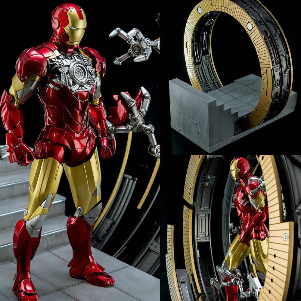 【新品即納】[FIG] ダイキャスト シーン シリーズ アベンジャーズ ムービング ガントリー for アイアンマン Mark6 1/9完成品(KSS007) キングアーツ(20180109)