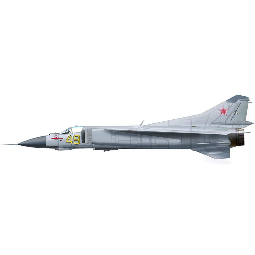 【新品即納】[PTM] HA5301 1/72 MiG-23M フロッガー 第787戦闘機連隊 イエロー49 完成品 ホビーマスター(20160710)