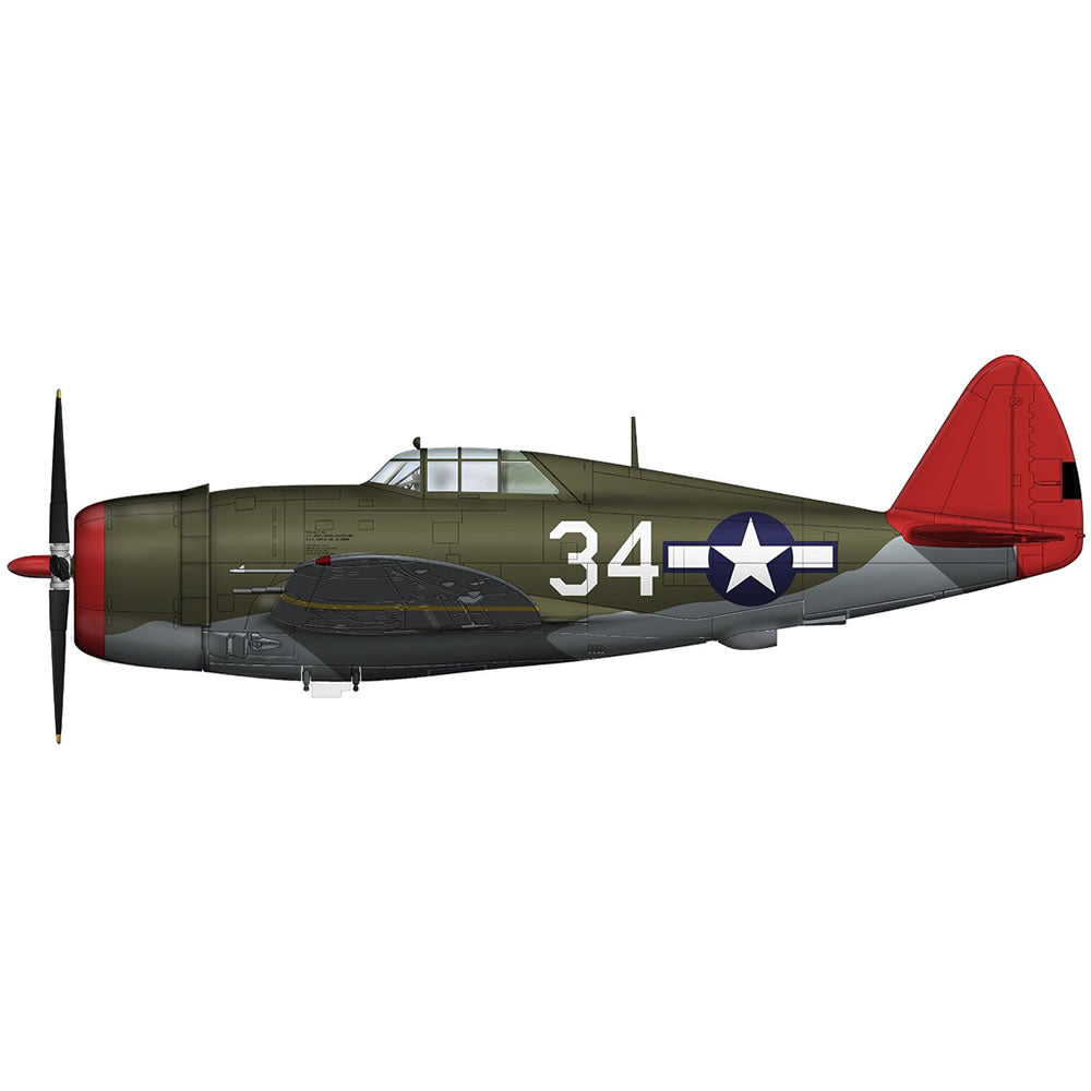 【新品即納】[PTM] HA8454 1/48 P-47D サンダーボルト タスキーギ ホビーマスター(20160625)