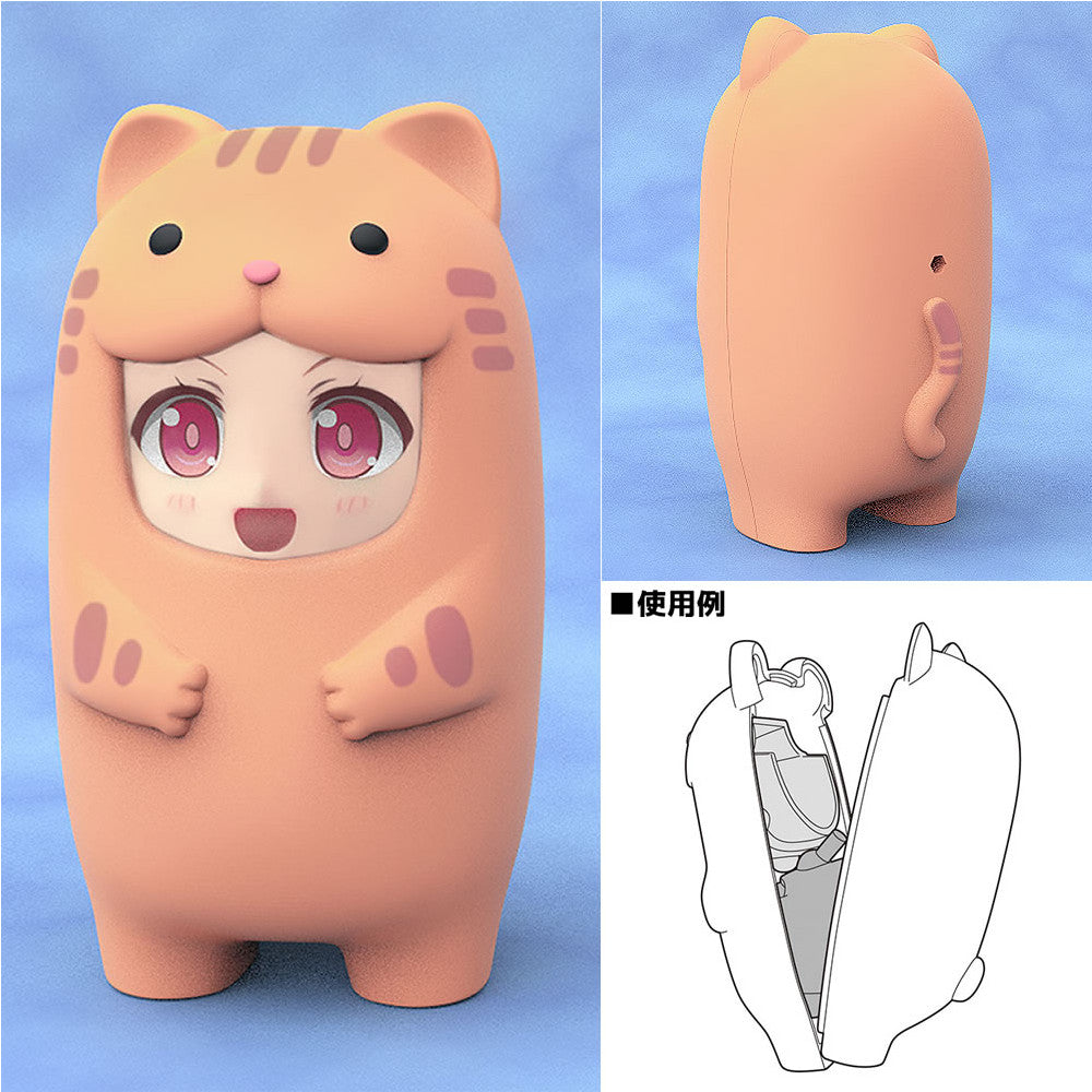 【新品即納】[FIG](再販)ねんどろいどもあ きぐるみフェイスパーツケース (トラねこ) 完成品 グッドスマイルカンパニー(20180614)