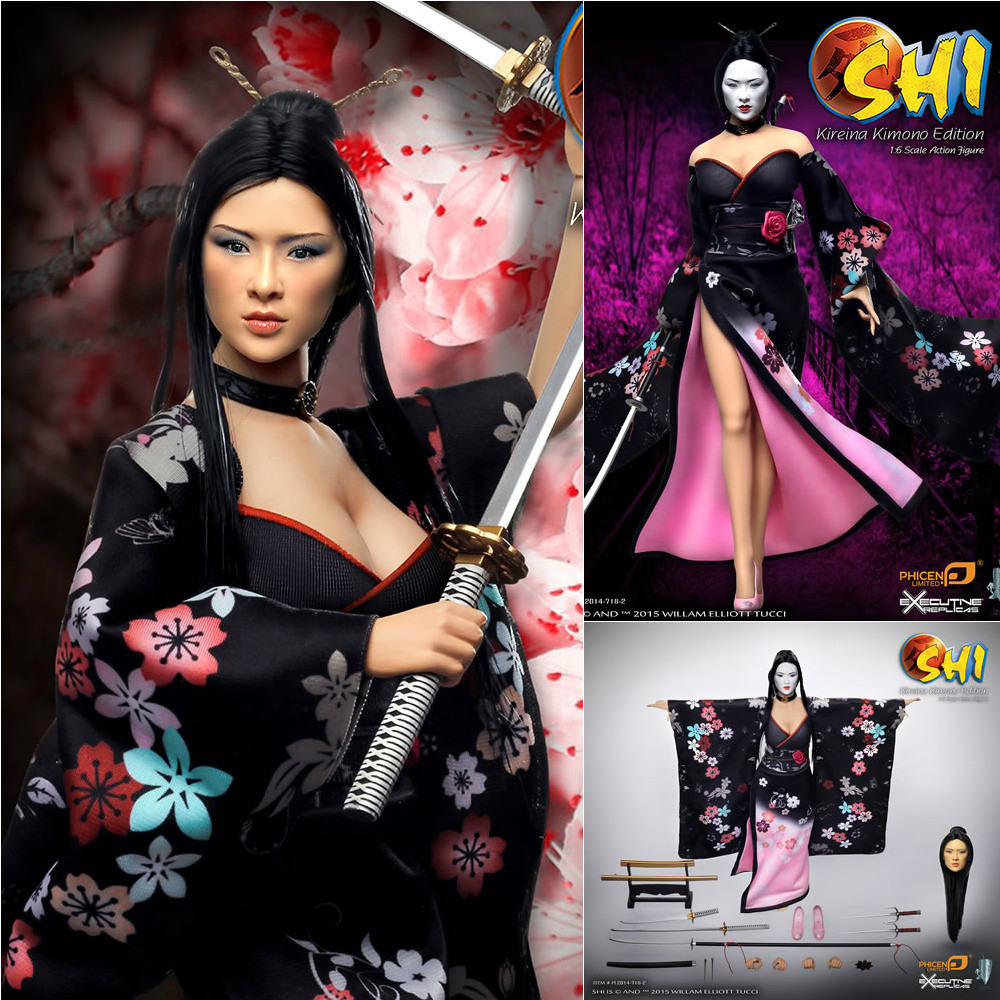 【新品即納】[FIG] SHI 死/ SHI 死 アクションフィギュア 着物 US ver 1/6完成品 ドール(PL2014-71B-2) エグゼクティブレプリカス(20160724)