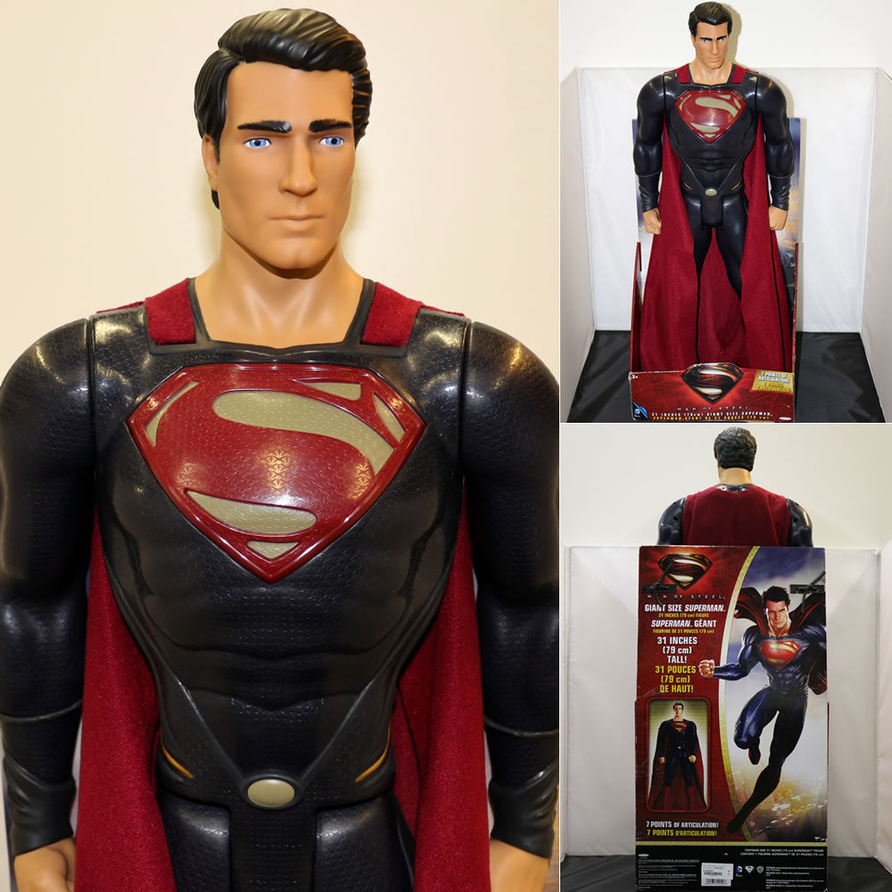 【中古即納】[FIG] マン・オブ・スティール スーパーマン 31インチ アクションフィギュア 完成品 フィギュア Jakks Pacific(20130430)