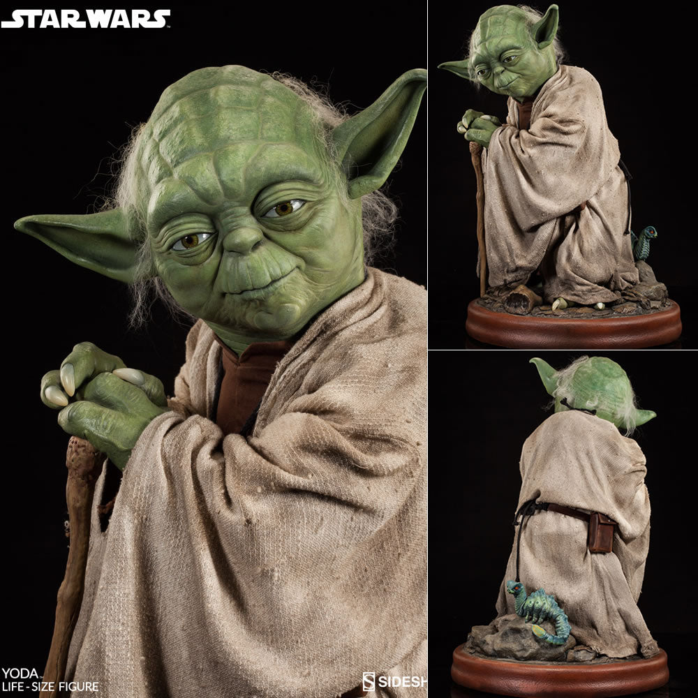 【新品即納】[FIG] 等身大スタチュー ヨーダ スター・ウォーズ 1/1完成品 フィギュア サイドショウ(20170228)