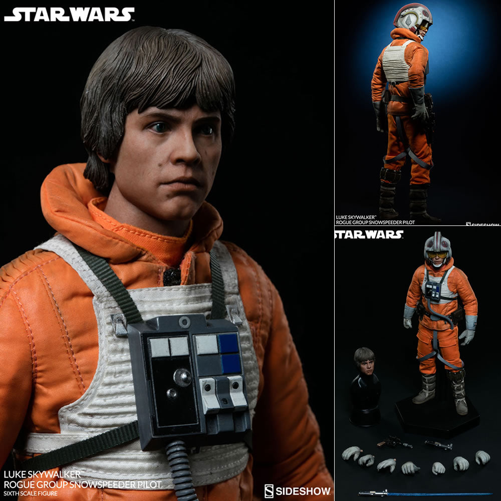 【新品即納】[FIG] ヒーロー・オブ・レベリオン ルーク・スカイウォーカー(ローグ中隊/スノースピーダー・パイロット版) スター・ウォーズ エピソード5/帝国の逆襲 1/6完成品 フィギュア サイドショウ(20170531)