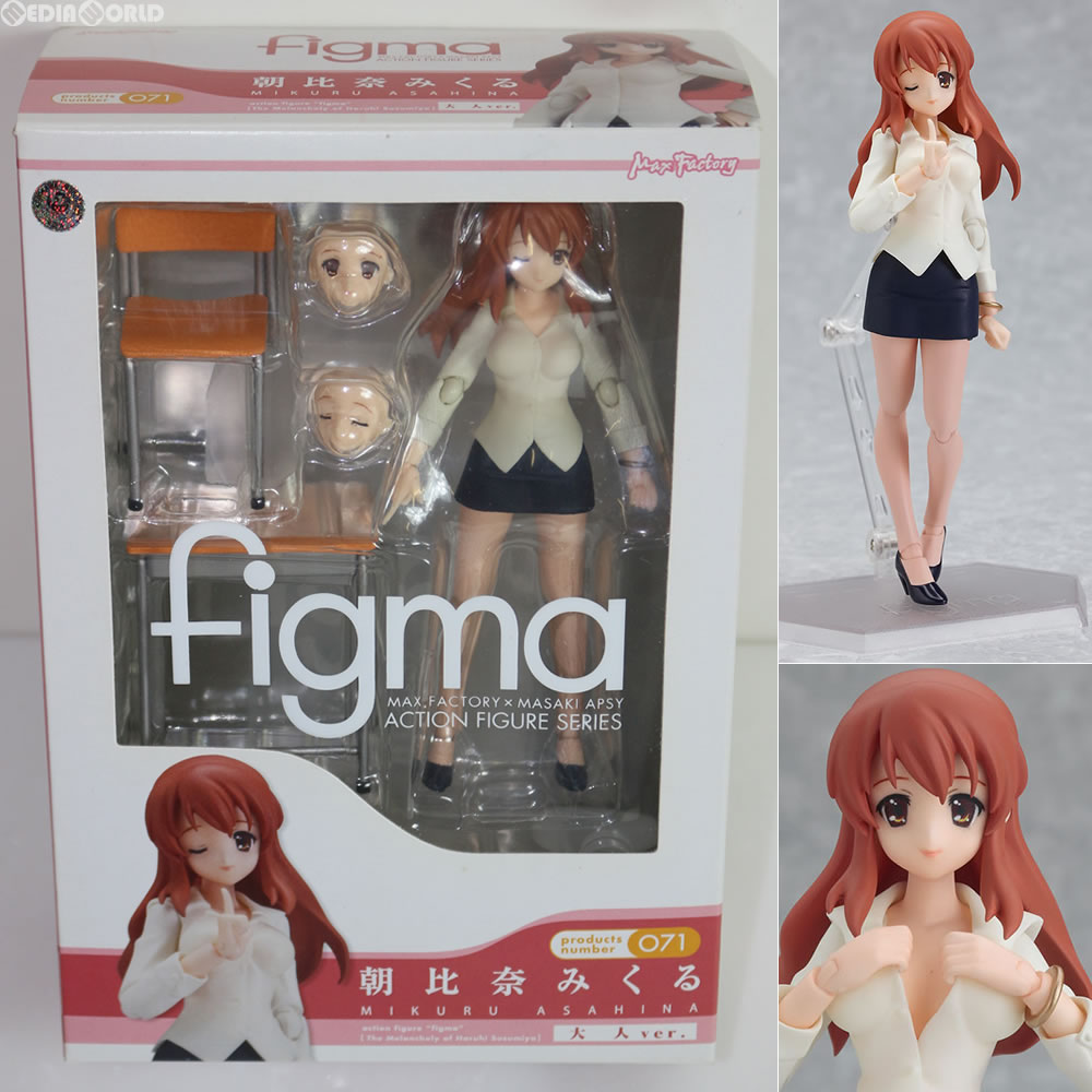 【中古即納】[FIG] figma(フィグマ) 071 朝比奈みくる(あさひなみくる) 大人ver. 涼宮ハルヒの憂鬱 フィギュア マックスファクトリー(20101031)
