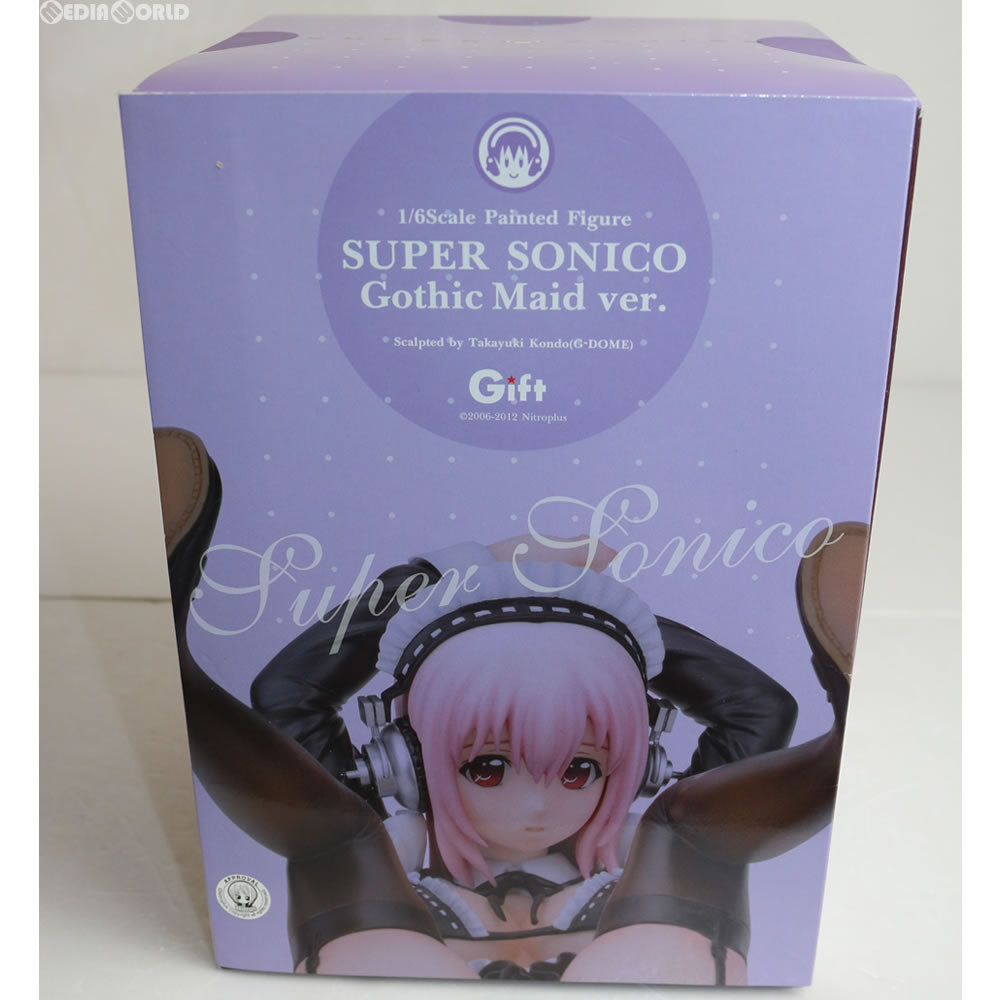 【中古即納】[FIG] すーぱーそに子 Gothic Maid(ゴシックメイド) ver. ニトロスーパーソニックイメージキャラクター 1/6完成品フィギュア ギフト(Gift) (20120430)