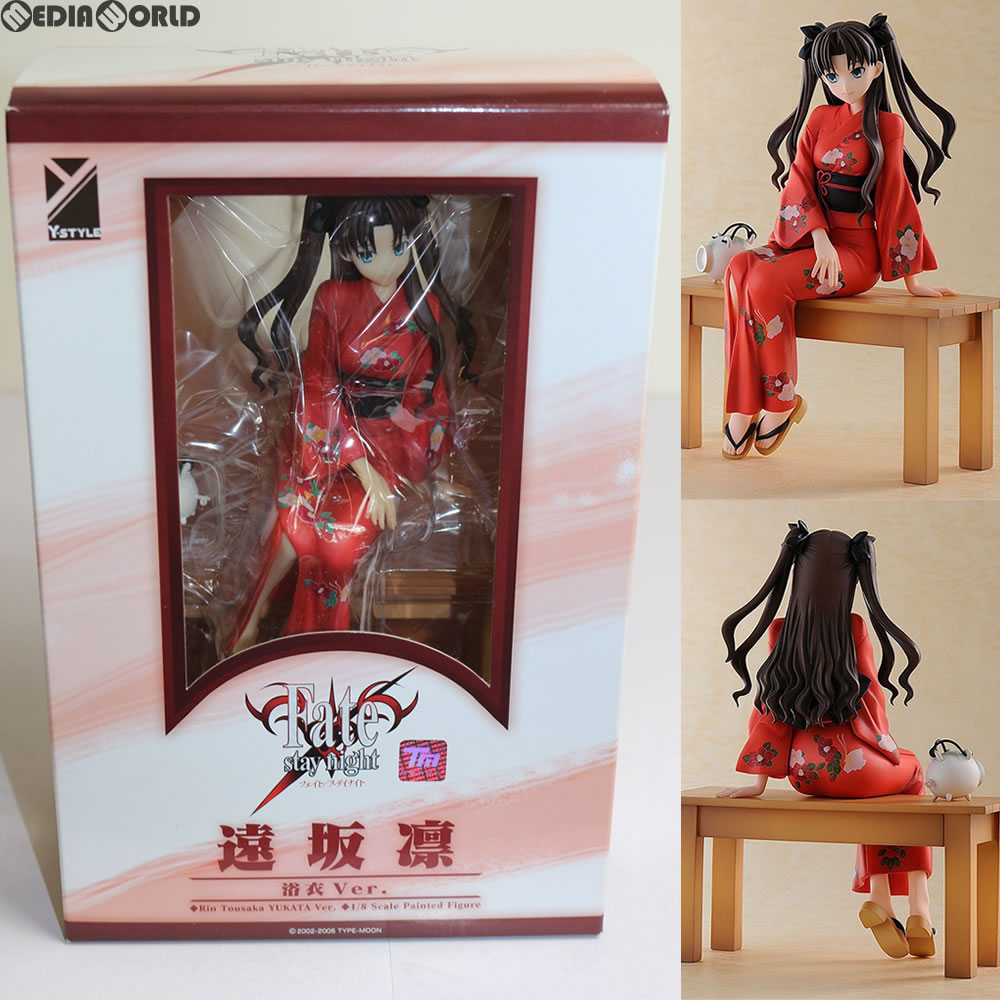 【中古即納】[FIG] 遠坂凛(とおさかりん) 浴衣Ver. Fate/stay night 1/8 完成品 フィギュア FREEing(フリーイング) (20130331)