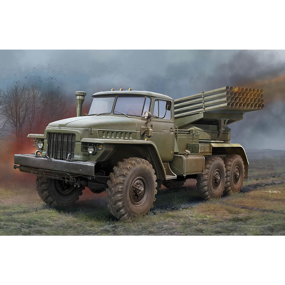 【新品即納】[PTM] 01028 1/35 ソビエト軍 BM-21 グラート ウラル-375D プラモデル トランペッター(20160625)