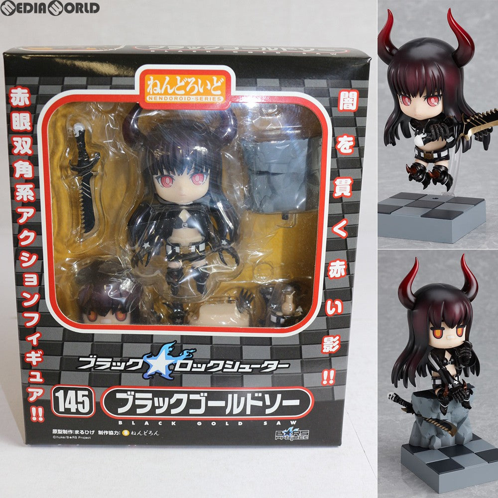 【中古即納】[FIG]ねんどろいど 145 ブラックゴールドソー ブラック★ロックシューター 完成品 可動フィギュア グッドスマイルカンパニー(20110430)