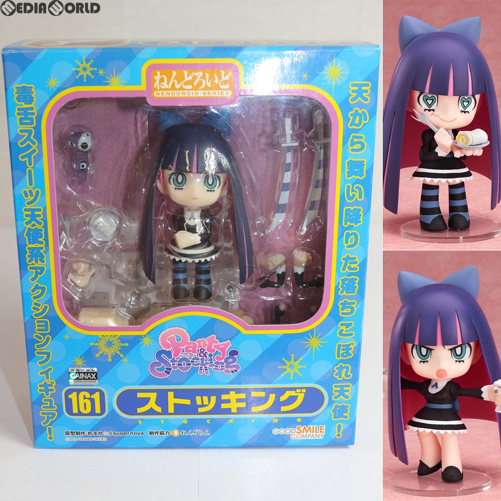 【中古即納】[FIG]ねんどろいど 161 ストッキング Panty & Stocking with Garterbelt(パンティ アンド ストッキング ウィズ ガーターベルト) 完成品 可動フィギュア グッドスマイルカンパニー(20110628)