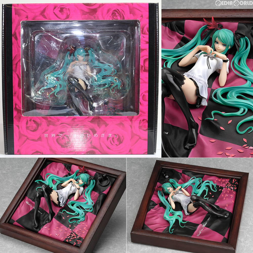 【中古即納】[FIG]supercell feat.初音ミク ワールドイズマイン[ブラウンフレーム] キャラクター・ボーカル・シリーズ01 初音ミク 1/8 完成品 フィギュア グッドスマイルカンパニー(20091215)