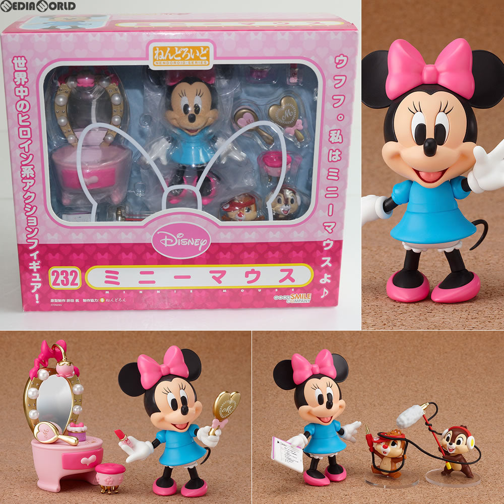 【中古即納】[FIG]ねんどろいど 232 ミニーマウス MICKEY MOUSE(ミッキーマウス) 完成品 可動フィギュア グッドスマイルカンパニー(20120630)