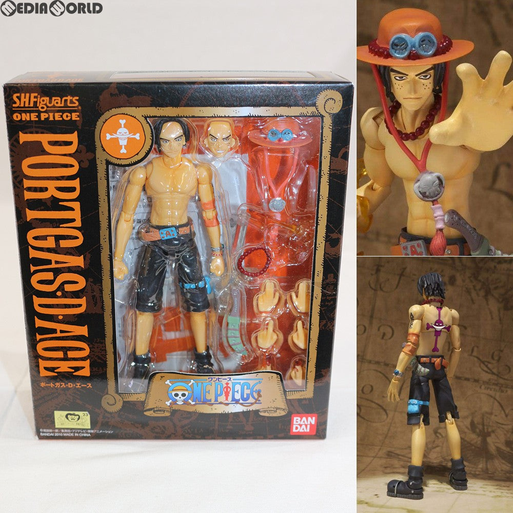 【中古即納】[FIG] S.H.Figuarts(フィギュアーツ) ポートガス・D・エース ONE PIECE(ワンピース) 完成品 可動フィギュア バンダイ(20100828)