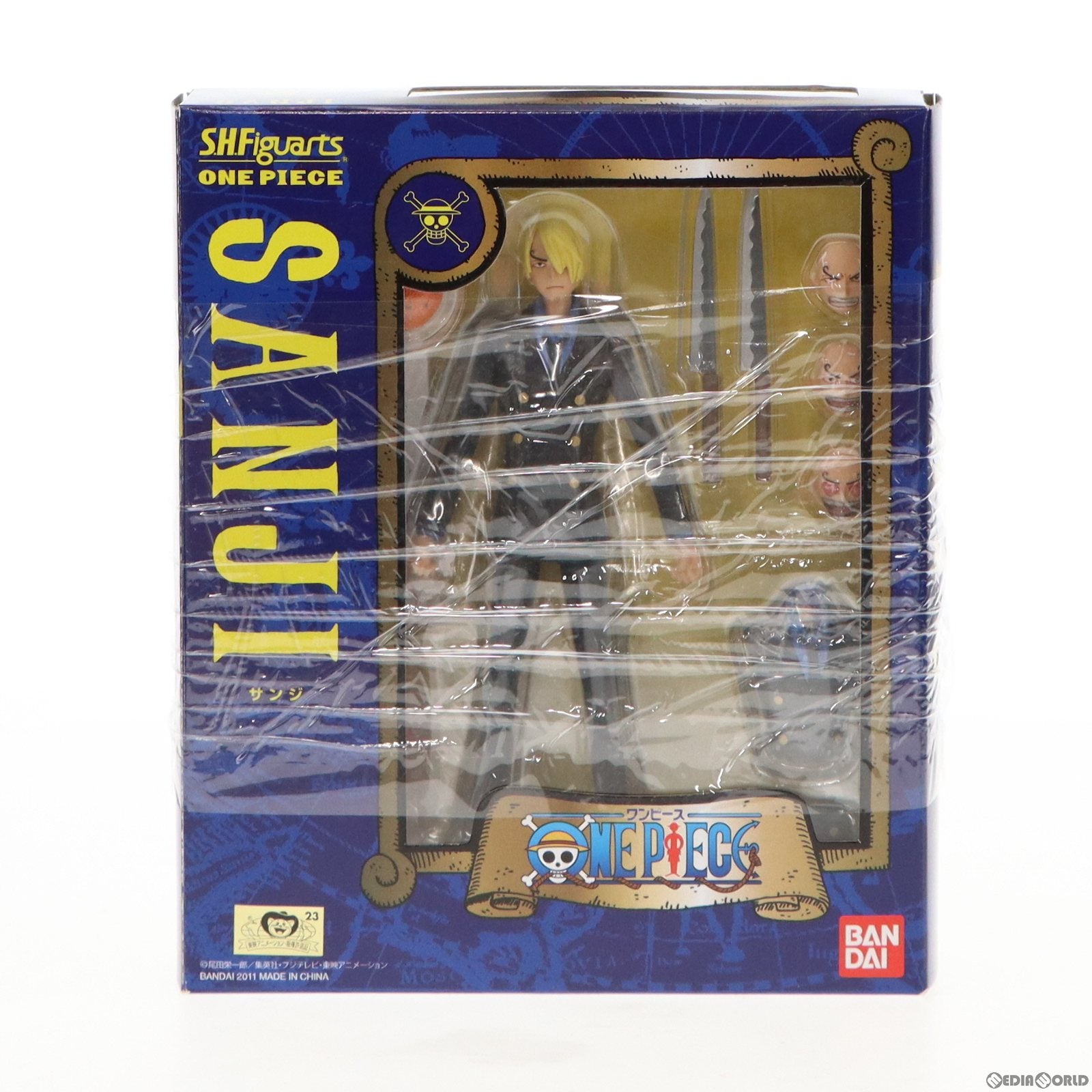 【中古即納】[FIG]S.H.Figuarts(フィギュアーツ) サンジ ONE PIECE(ワンピース) 完成品 可動フィギュア バンダイ(20110521)