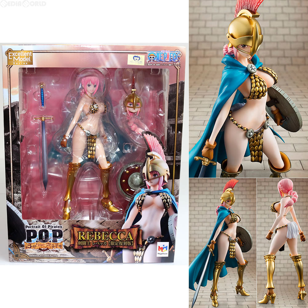 【中古即納】[未開封][FIG] Portrait.Of.Pirates P.O.P Sailing Again 剣闘士 レベッカ 【限定復刻版】 ONE PIECE(ワンピース) 1/8 完成品 フィギュア 宮沢模型流通限定 メガハウス(20160831)