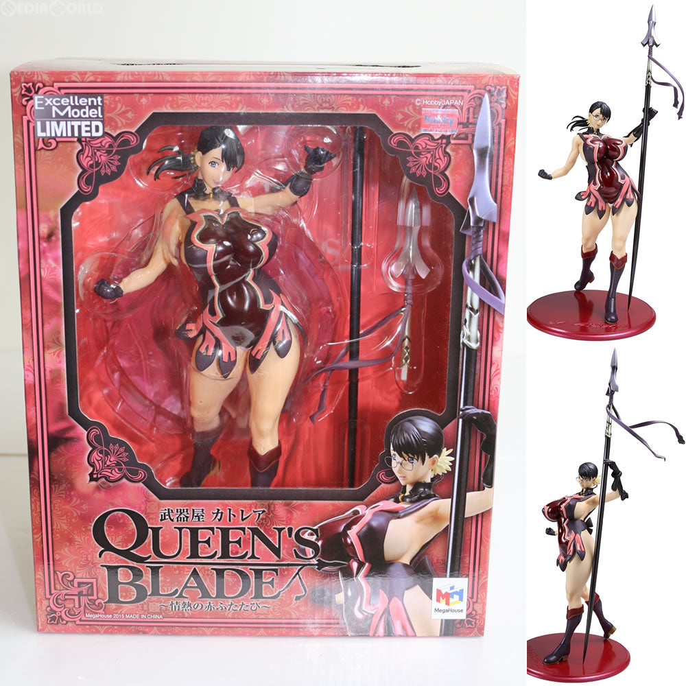 【中古即納】[FIG] エクセレントモデル LIMITED クイーンズブレイドEX 武器屋カトレア 情熱の赤ふたたび(宮沢模型流通限定) フィギュア メガハウス(20150731)