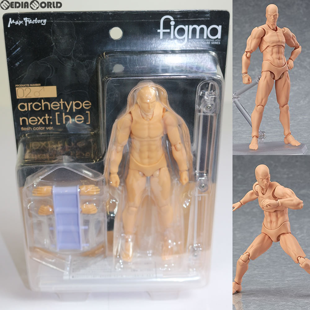 【新品即納】[FIG] (再販) figma(フィグマ) 02♂ archetype next:he(アーキタイプネクスト ヒー) flesh color ver. 完成品 可動フィギュア マックスファクトリー(20180707)