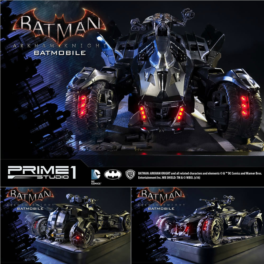 【新品即納】[FIG] ミュージアムマスターライン/ バットマン アーカム・ナイト バットモービル 1/10 ポリストーン ジオラマ スタチュー(MMDC-03) プライム1スタジオ(20170331)