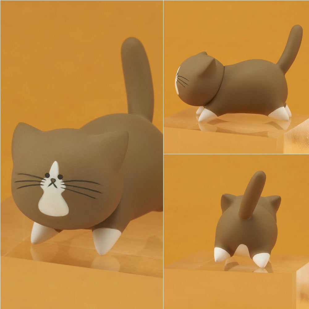 【新品即納】[FIG] フィギュアストラップ猫のぽんた ダダダッVer. 鴻池剛と猫のぽんた ニャアアアン!(BF017) ベルファイン(20160730)
