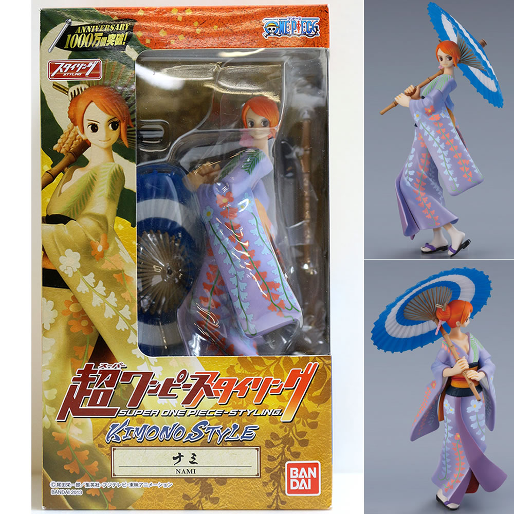 【中古即納】[FIG] (食玩) 超ワンピーススタイリングEX KIMONO STYLE ナミ ONE PIECE 完成品 フィギュア バンダイ(20130730)