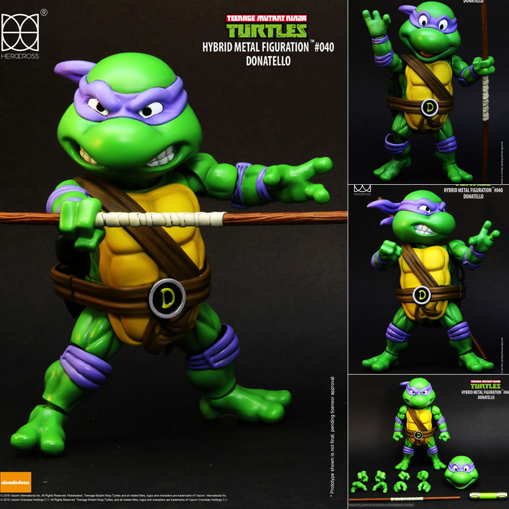 【新品即納】[FIG] ハイブリッド・メタル・フィギュレーション #040 ドナテロ ティーンエイジ・ミュータント・ニンジャ・タートルズ フィギュア ヒーロークロス(20160724)