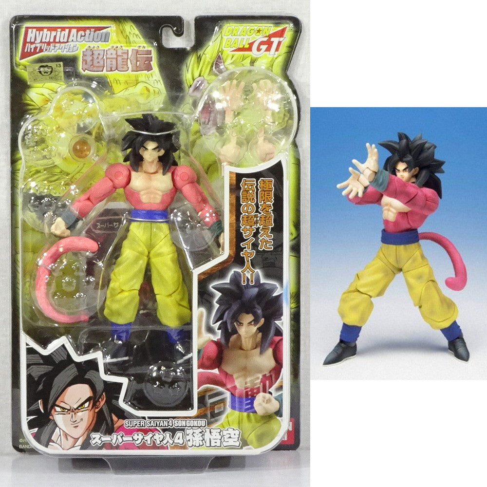 【中古即納】[FIG]ハイブリッドアクション超龍伝 スーパーサイヤ人4 孫悟空 ドラゴンボールGT 完成品 可動フィギュア バンダイ(20071228)