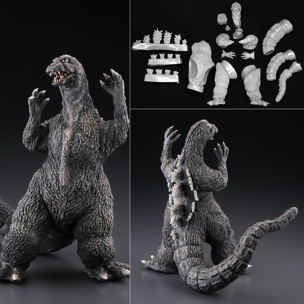 【新品即納】[FIG]Sci-Fi MONSTER SOFT VINYL MODEL KIT COLLECTION ゴジラ1964 モスラ対ゴジラ 1/250未塗装キット 海洋堂(20160724)