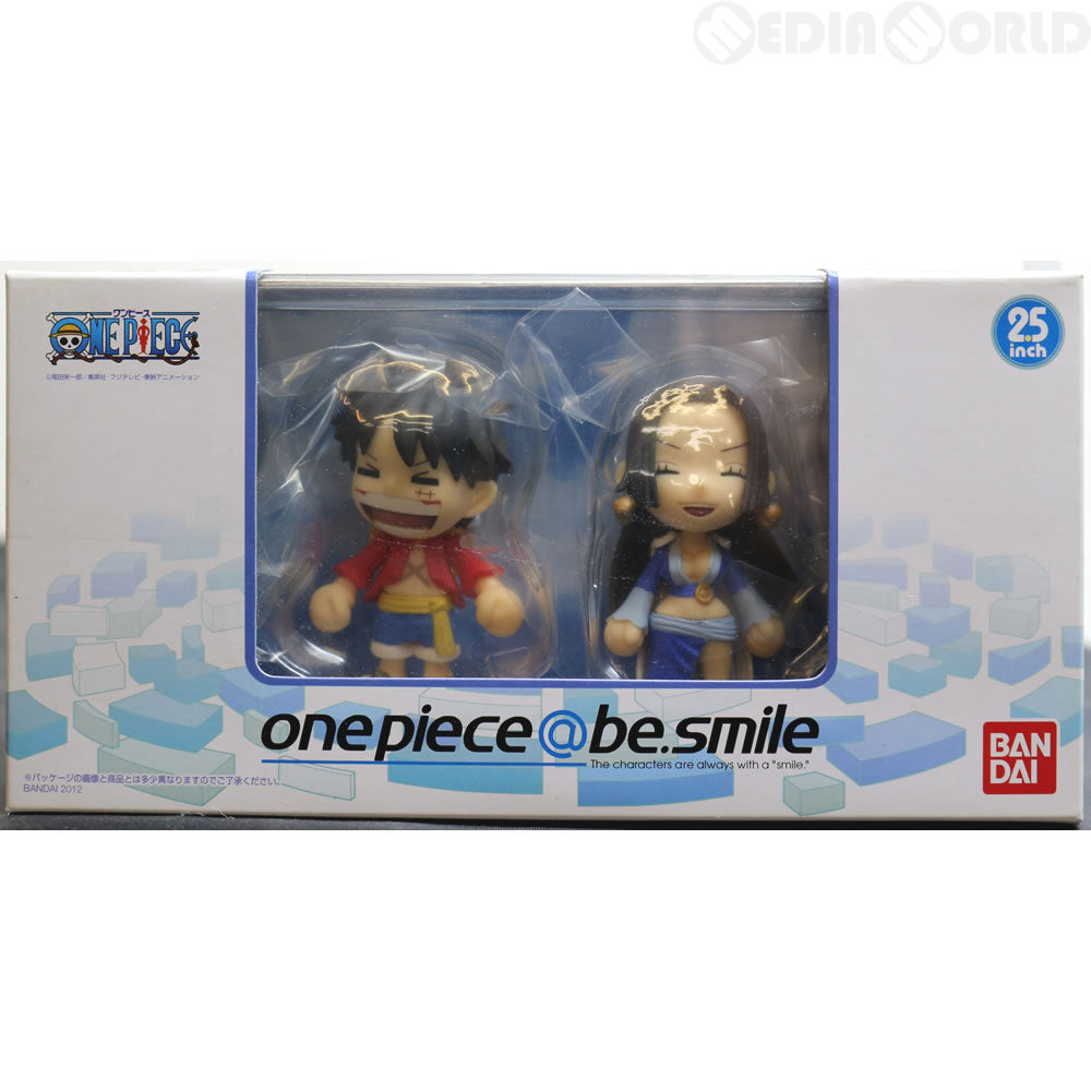 【中古即納】[FIG](食玩)セブンイレブン限定 one piece@be.smile(ワンピース アットビースマイル) ルフィ&ハンコックセット フィギュア バンダイ(20111102)