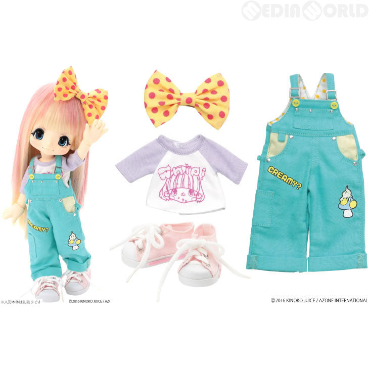 【新品即納】[FIG] きのこプラネット PATI☆PATI オーバーオールセット エメラルドグリーン キキポップサイズ(KPT003-GRN) アゾン(20160625)