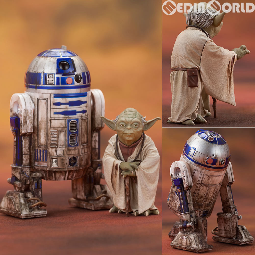 【新品即納】[FIG]ARTFX+ ヨーダ&R2-D2 ダゴバパック STAR WARS(スター・ウォーズ) 1/10簡易組立キット フィギュア(SW95) コトブキヤ(20161026)