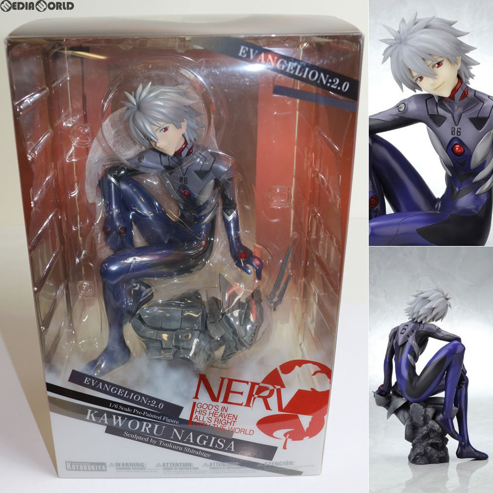 【中古即納】[FIG]渚カヲル～プラグスーツver.～ ヱヴァンゲリヲン新劇場版 1/6 完成品 フィギュア(PP372) コトブキヤ(20121124)