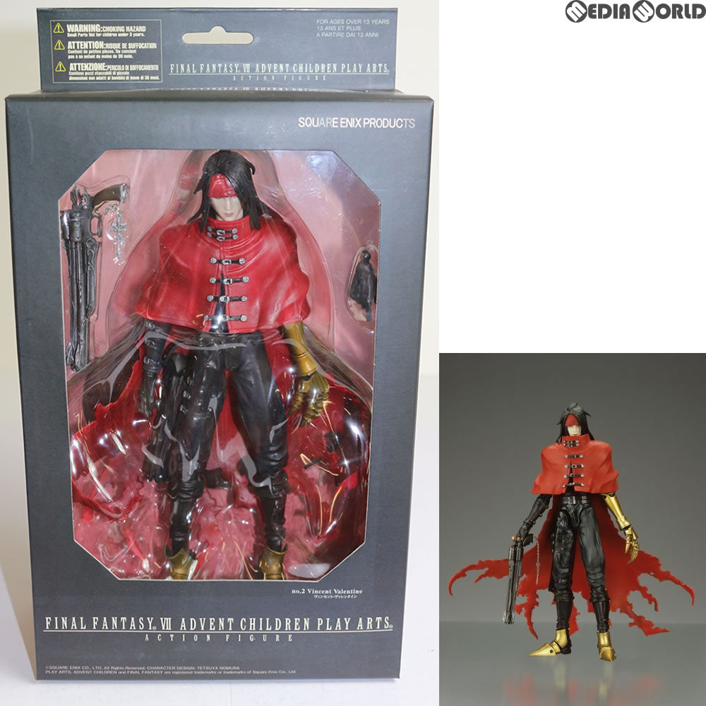 【中古即納】[FIG] PLAY ARTS(プレイアーツ) ヴィンセント・ヴァレンタイン FINAL FANTASY VII(ファイナルファンタジー7) 完成品 フィギュア スクウェア・エニックス(20050831)