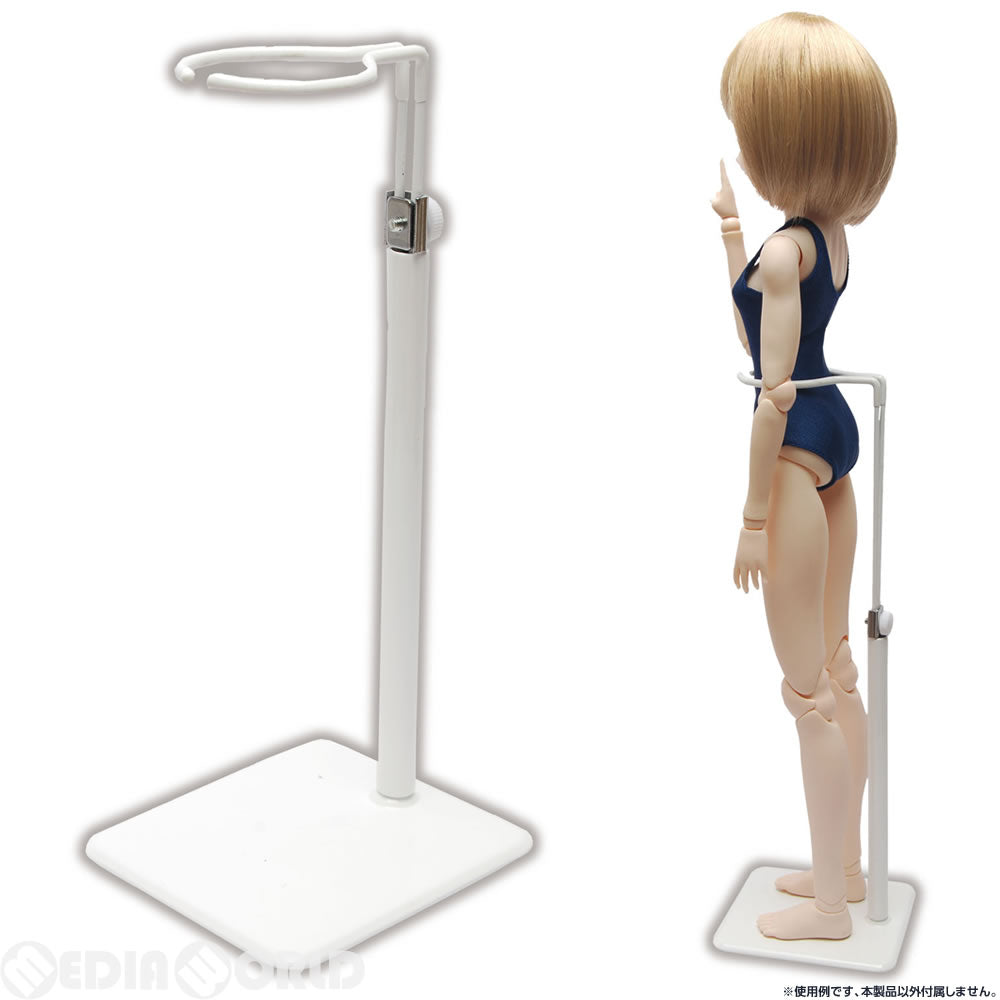 【新品即納】[FIG] (再販) 1/3ドール=50cmドール用 金属製スタンド(白) /スクエアー 標準タイプ(DS-20078) キューティーズ(20160930)