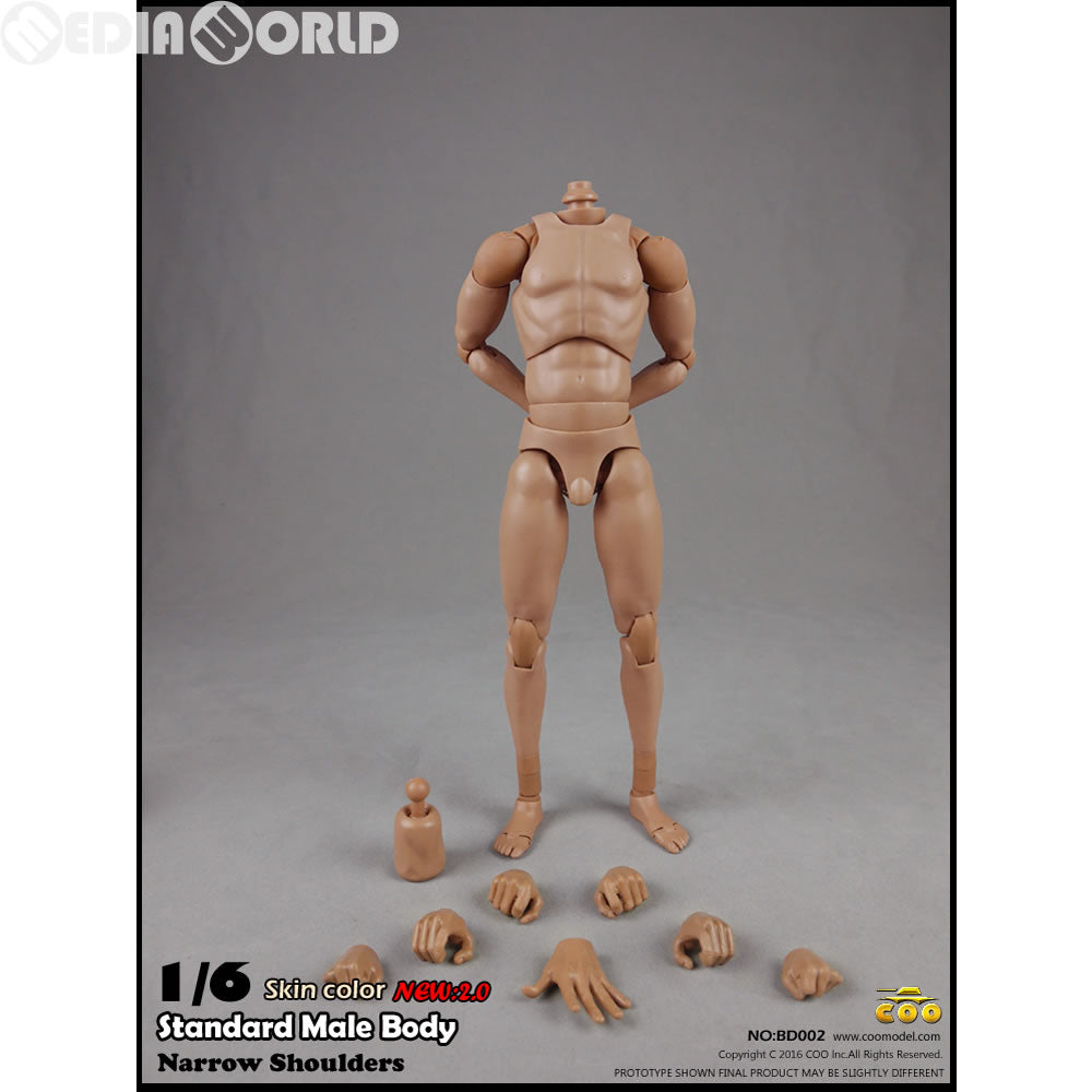 【新品即納】[FIG] 1/6 男性素体 2.0 高身長 スキンカラー ナローショルダー ドール用素体(BD002) クーモデル(20160902)