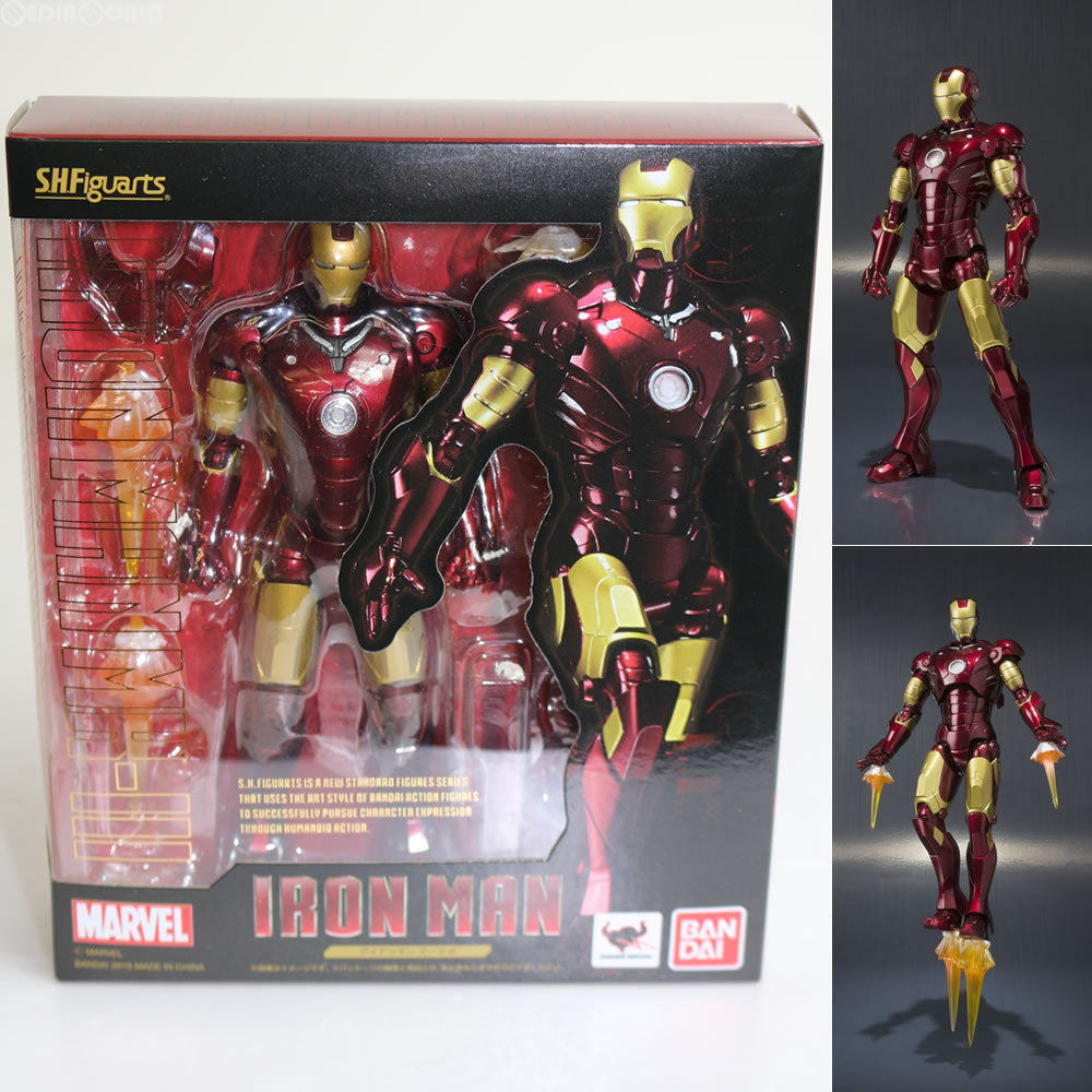 【中古即納】[FIG] S.H.Figuarts(フィギュアーツ) アイアンマン マーク3 完成品 フィギュア バンダイ(20161124)