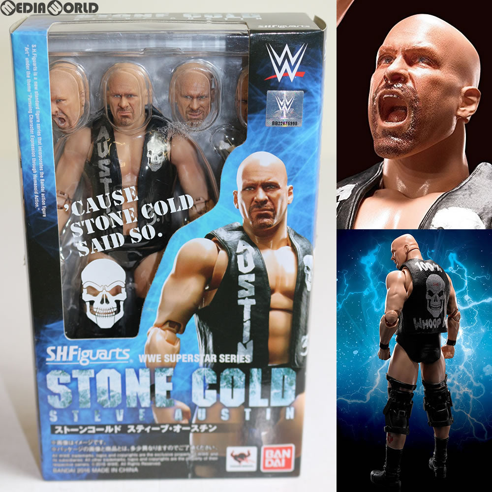 【新品即納】[FIG] S.H.Figuarts(フィギュアーツ) Stone Cold Steve Austin(ストーン・コールド・スティーブ・オースチン) WWE フィギュア バンダイ(20161229)