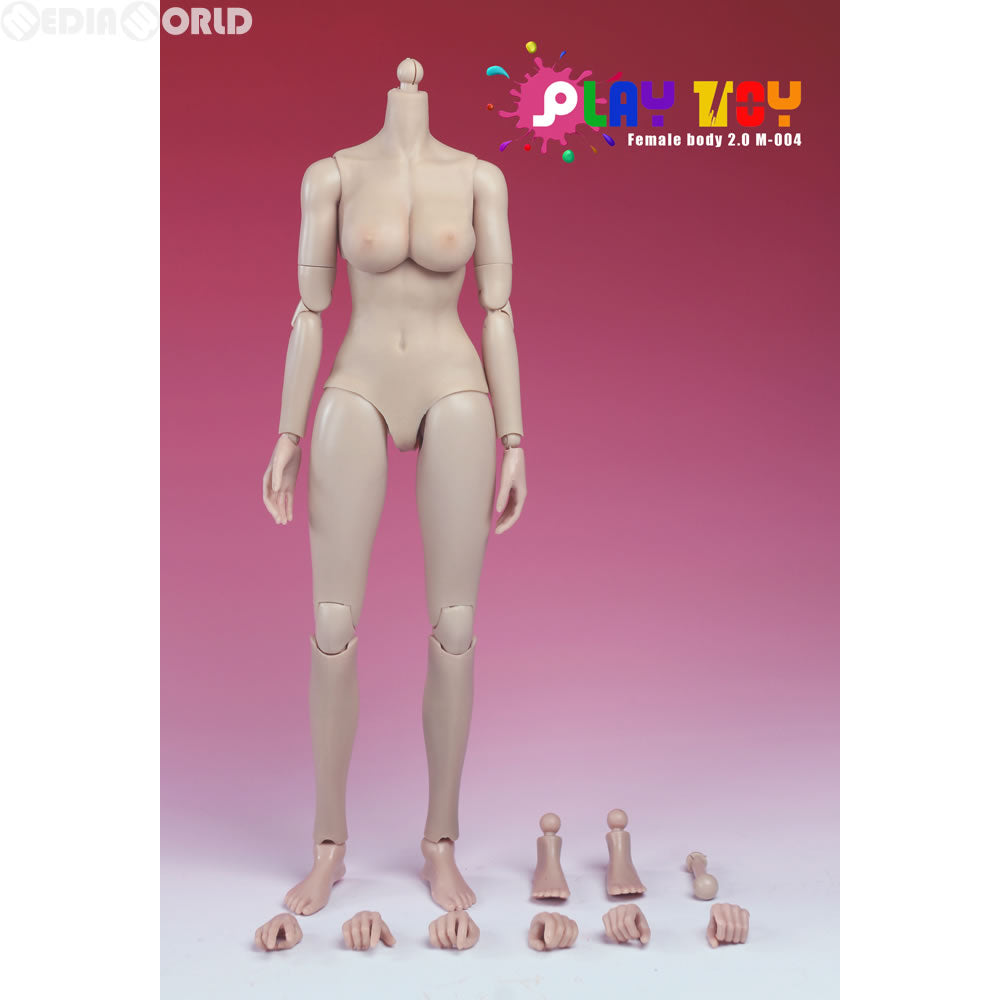 【新品即納】[FIG] (再販) 1/6 女性素体 2.0 ホワイト ミドルバスト ドール用素体(M-004) プレイトイ(20161231)